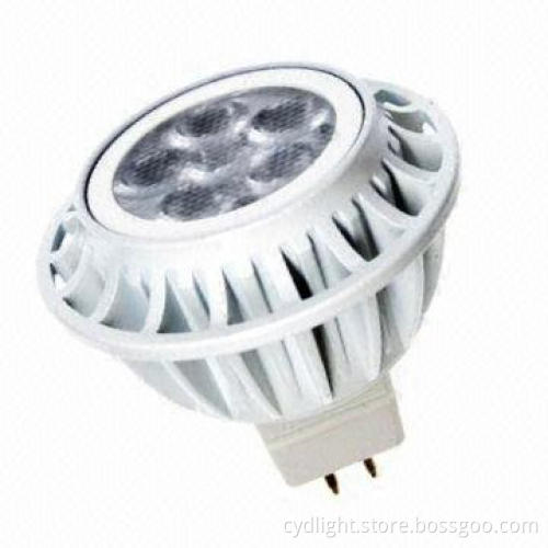 LED MR16 GU5.3 12V Aluminum Spotlight, 6.3W/380lm/36°/35W Replacement/Dimmable/Warm White/ERP